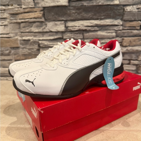Puma Other - Puma White and Black SoftFoam Sneakers